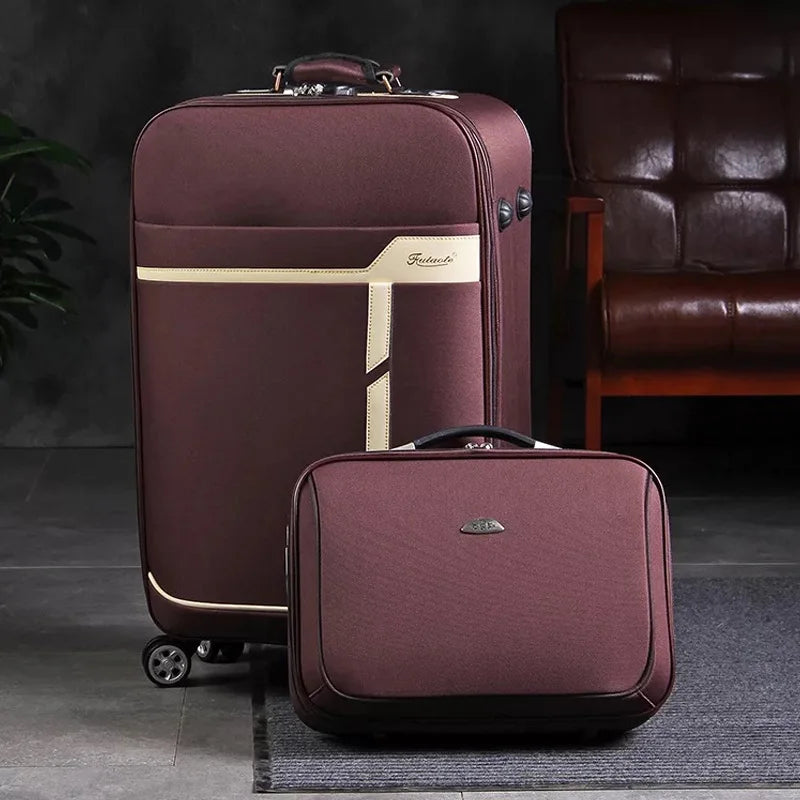 20 Inch Oxford Rolling Luggage Set