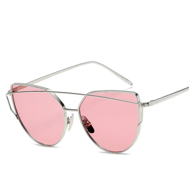 Cat Eye Mirror Sunglasses