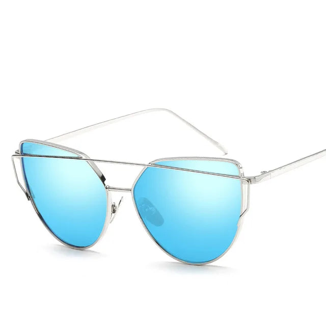 Cat Eye Mirror Sunglasses