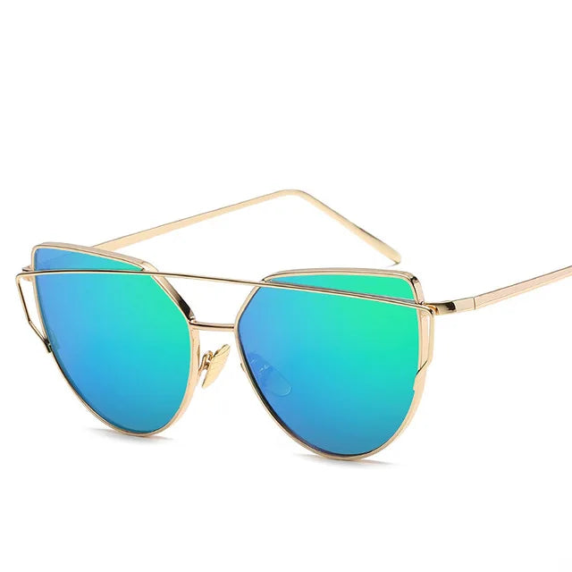 Cat Eye Mirror Sunglasses