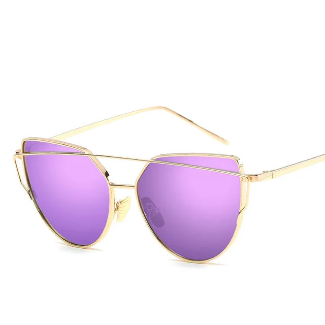 Cat Eye Mirror Sunglasses