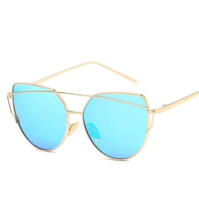 Cat Eye Mirror Sunglasses