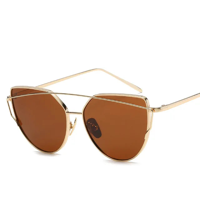 Cat Eye Mirror Sunglasses