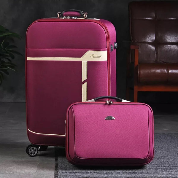 20 Inch Oxford Rolling Luggage Set