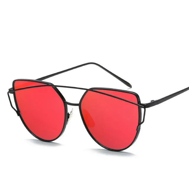 Cat Eye Mirror Sunglasses