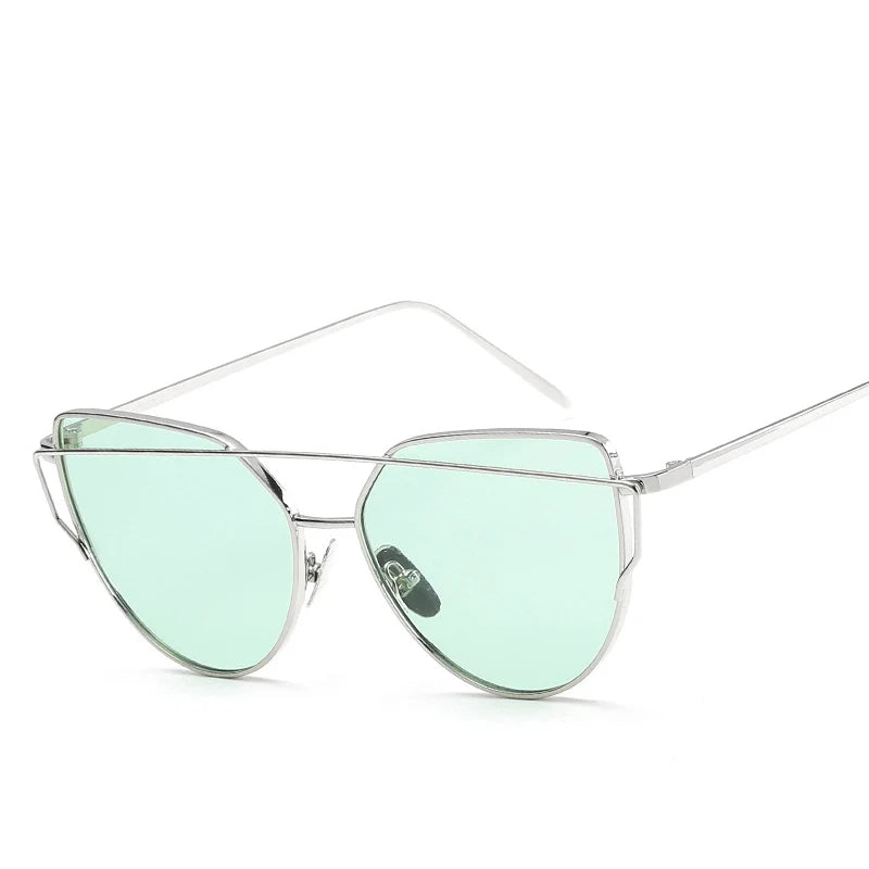 Cat Eye Mirror Sunglasses