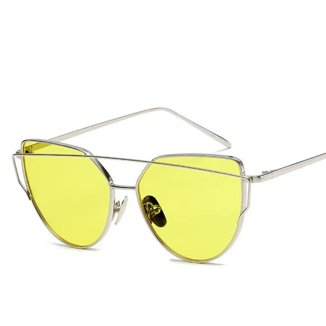 Cat Eye Mirror Sunglasses