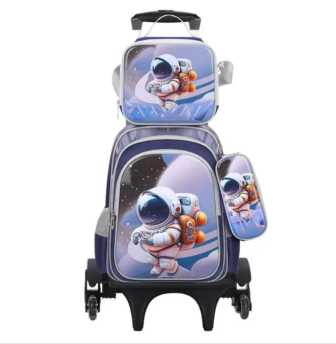 3 in 1 Kids Wheeled School Backpack