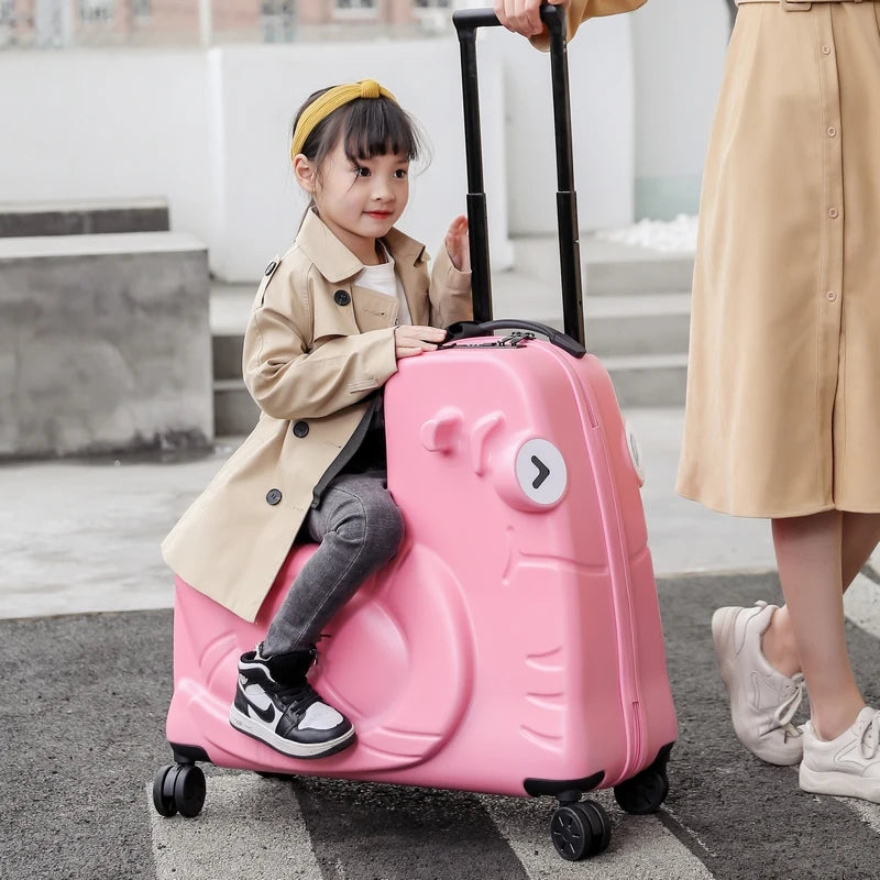 Lovely Snail Kids' Trolley Suitcase