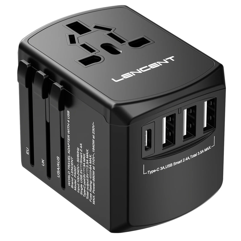 Travel Adapter with Dual USB