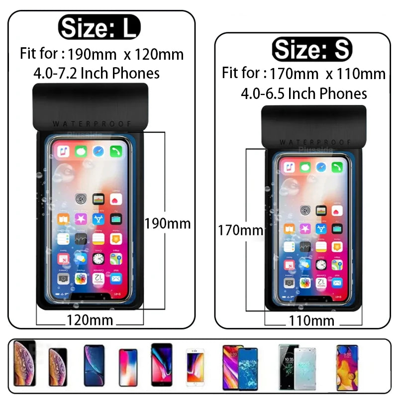 Universal Waterproof Pouch Cellphone Dry Bag Case for all Phones