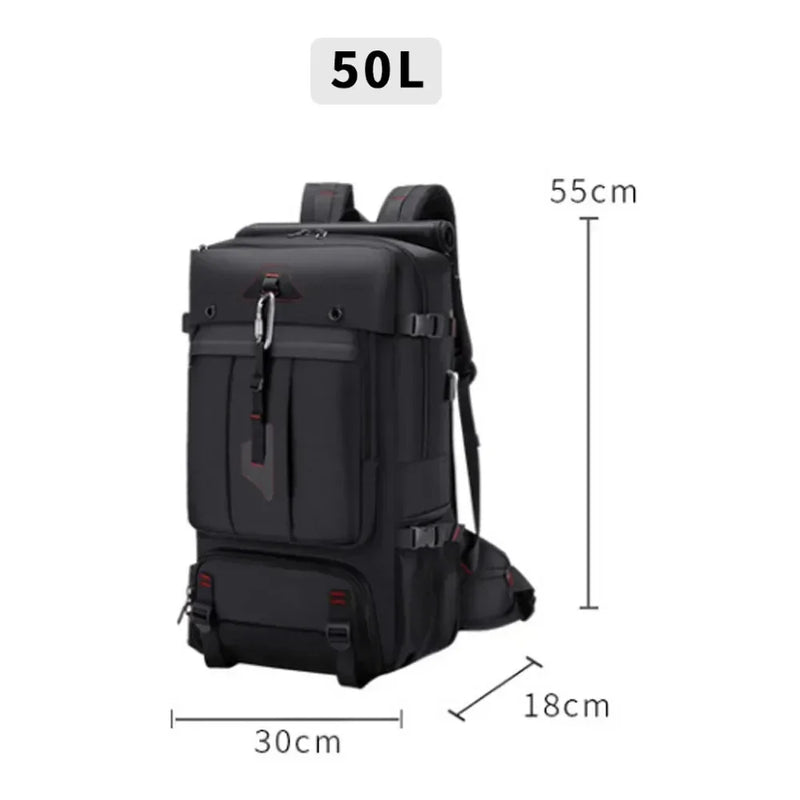 60L Waterproof Polyester  Travel Backpack