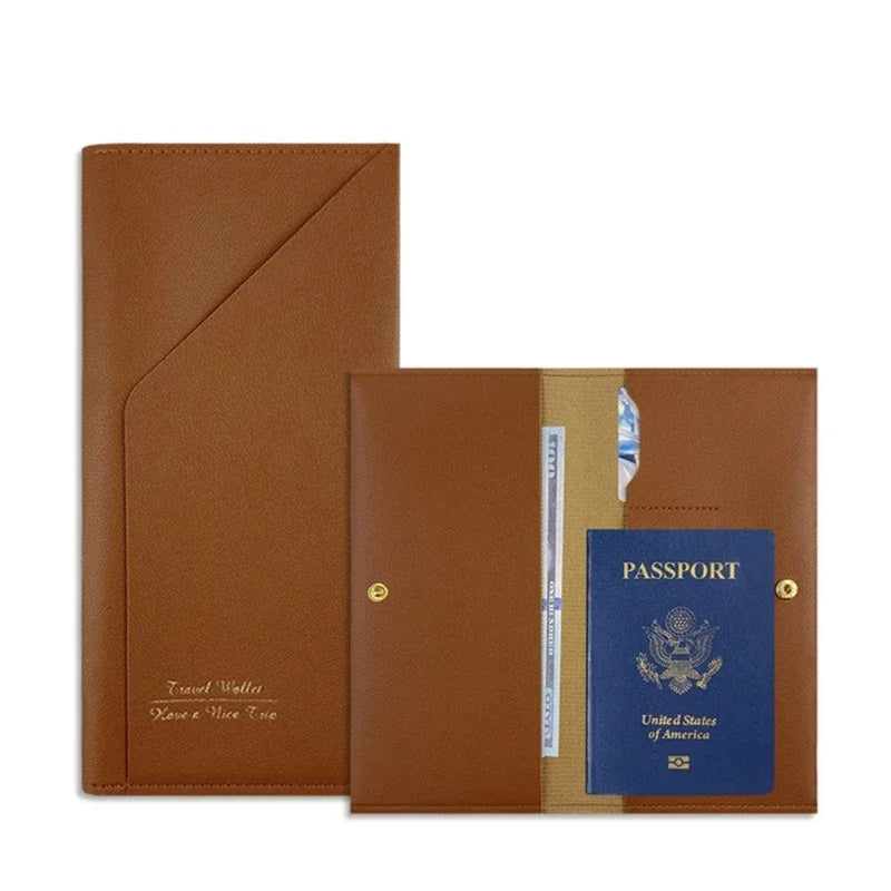 Travel Passport Wallet  Tri-fold Document Organizer