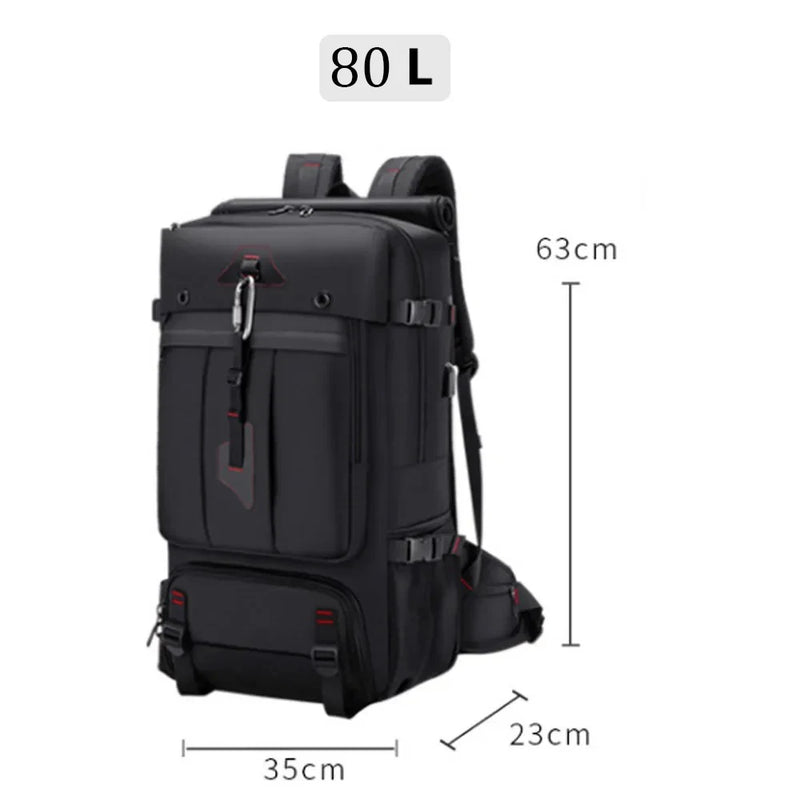 60L Waterproof Polyester  Travel Backpack