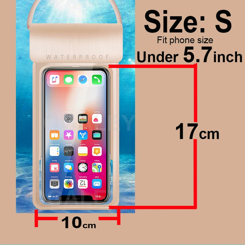 Universal Waterproof Pouch Cellphone Dry Bag Case for all Phones