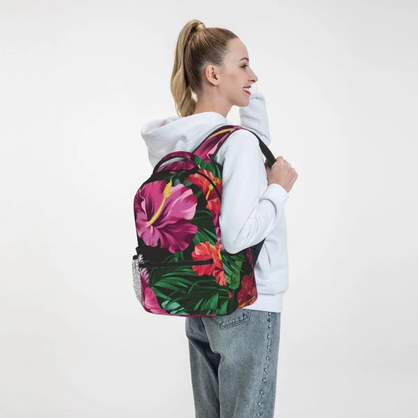 Tropical Print Backpack