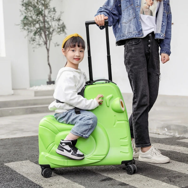 Lovely Snail Kids' Trolley Suitcase