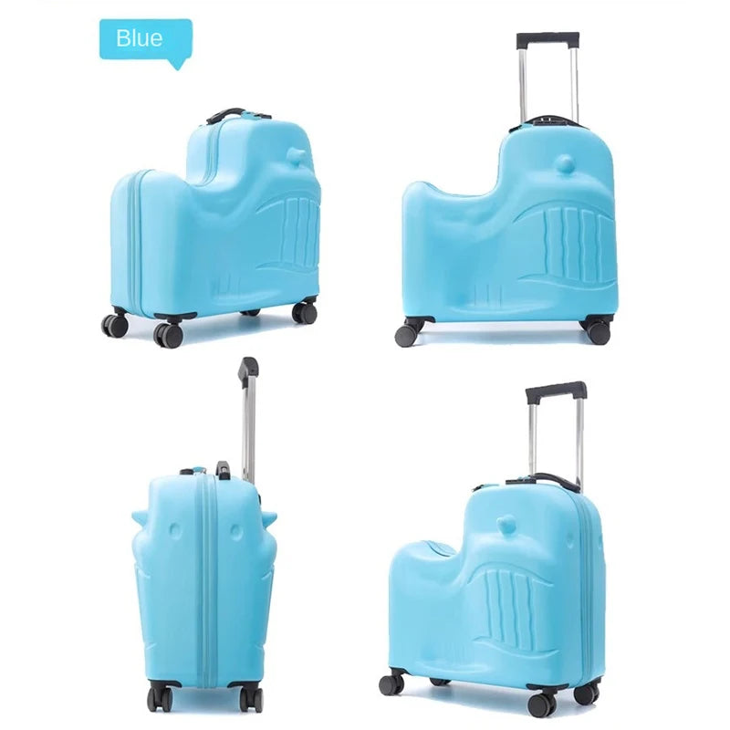 Lovely Snail Kids' Trolley Suitcase