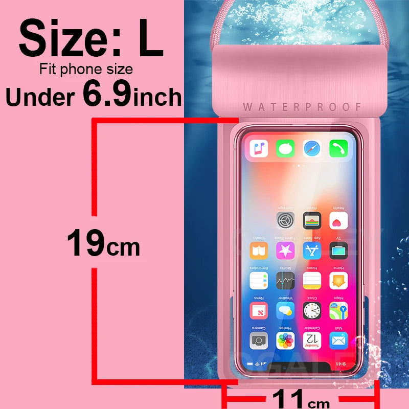 Universal Waterproof Pouch Cellphone Dry Bag Case for all Phones