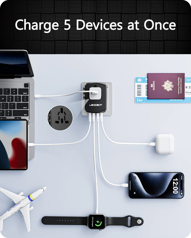 Travel Adapter with Dual USB