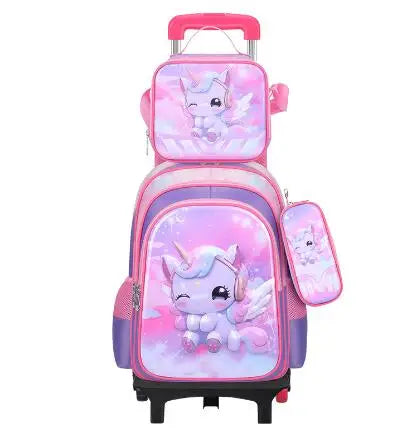 3 in 1 Kids Wheeled School Backpack